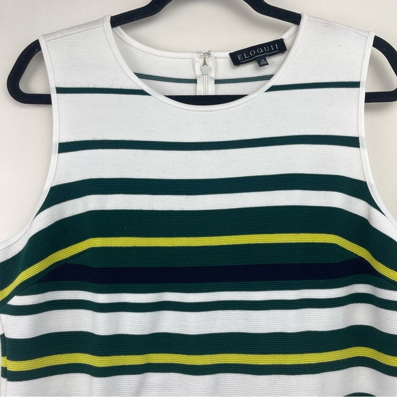 Eloquii Variegated Stripe Dress Size 14 - Picture 3 of 9